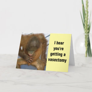 Carte La vasectomie gardent le calme et continuent