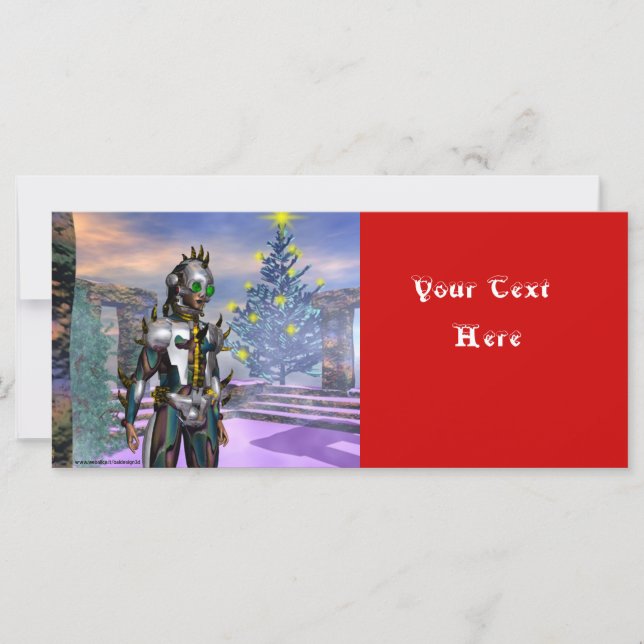 CARTE LA VEILLE D'UN CYBORG DU NOUVEL AN (Devant)