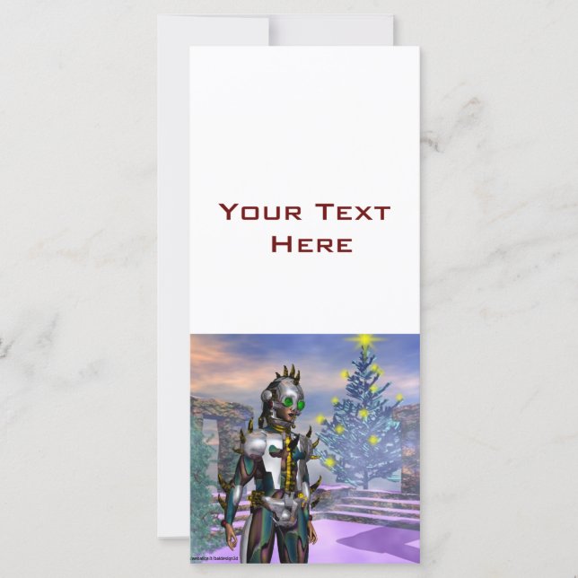 CARTE LA VEILLE D'UN CYBORG DU NOUVEL AN (Devant)