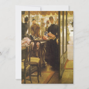 Carte La Vendeuse by James Tissot, Art fin victorien