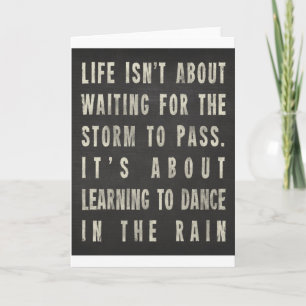 Carte La Vie Apprend À Danser Dans La Pluie