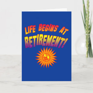 Carte La vie commence à la retraite!