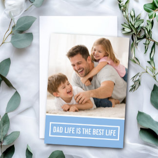 Carte La vie de papa est la meilleure vie Fête des pères