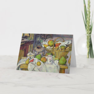 Carte La vie de Paul Cezanne   toujours avec le panier,