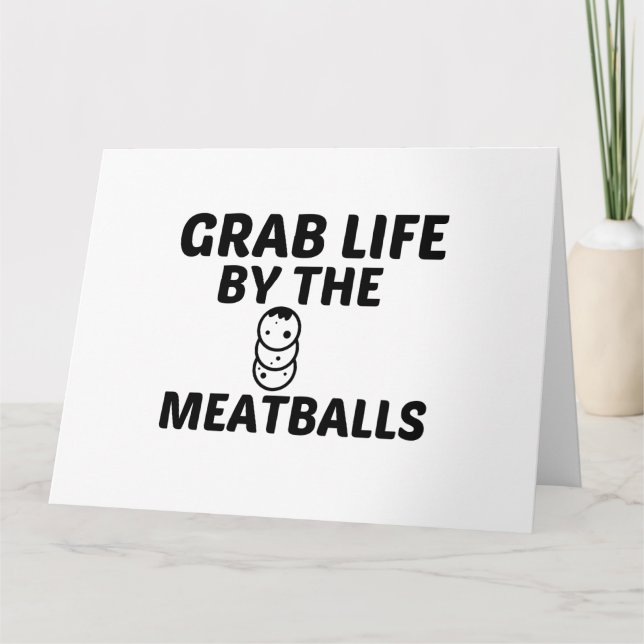 CARTE LA VIE DES BALLES DE MÉATBALLES (Devant)