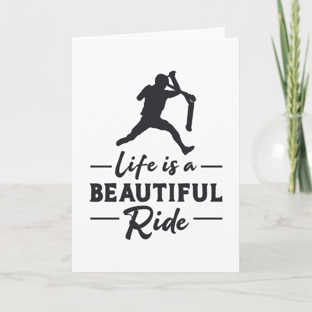 Carte La Vie Du Pilote De Scooter Est Un Beau Ride Retro (Devant)