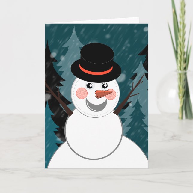 Carte La vie d'un bonhomme de neige (Devant)