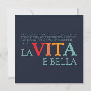 Carte La vie est belle