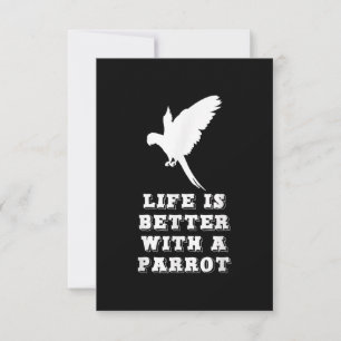 Carte La Vie Est Meilleure Avec Un Amoureux Du Parrot Ca