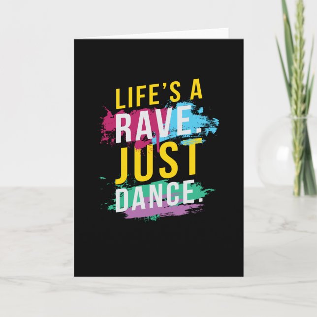 Carte La vie est un festival rave EDM (Devant)