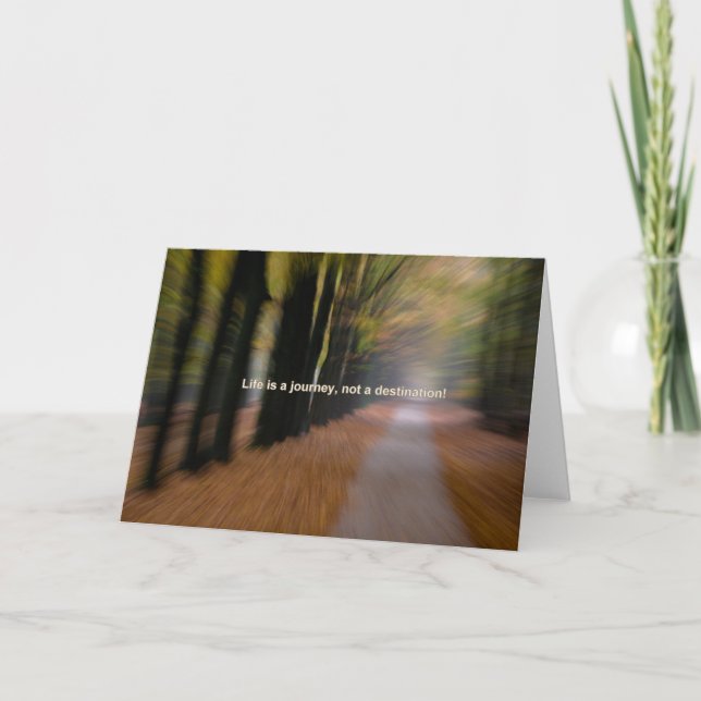 Carte La vie est un voyage et non une destination (Devant)