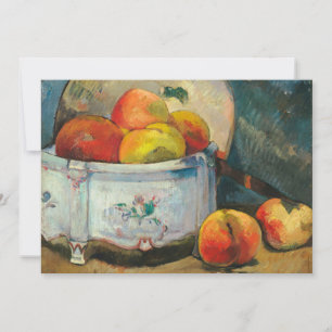 Carte La vie morte avec les pêches   Paul Gauguin