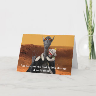 Carte La vie sur l'anniversaire de horiz de Mars