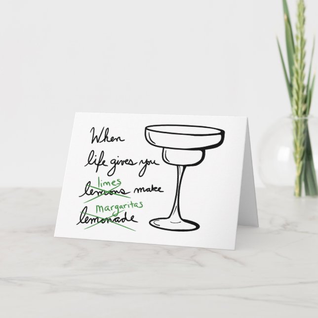 Carte La vie vous donne citrons obtenir des limites fair (Devant)