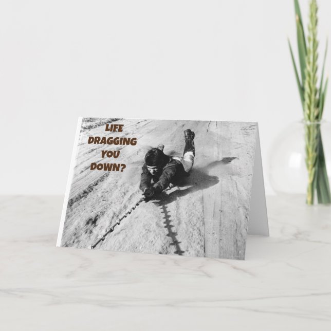 Carte La vie vous traîne vers le bas (Devant)