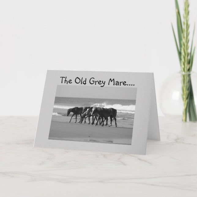 CARTE LA VIEILLE MARE GRIS N'EST PAS SI JEUNE GROUPE (Devant)