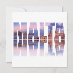 Carte La vieille ville de La Valette et le port Malte te