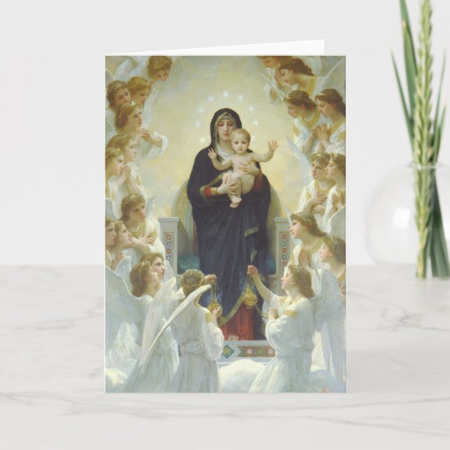 Carte La Vierge avec des anges (Devant)