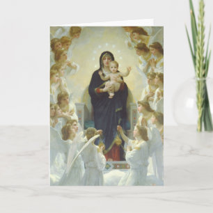 Carte La Vierge avec des anges