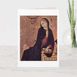 Carte La Vierge de l'annonce par Simone Martini