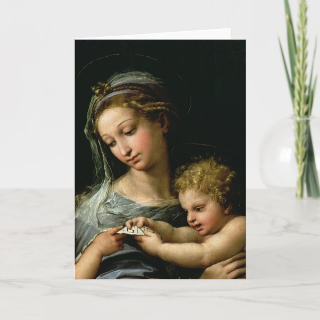 Carte La Vierge du rose, c.1518 (Devant)