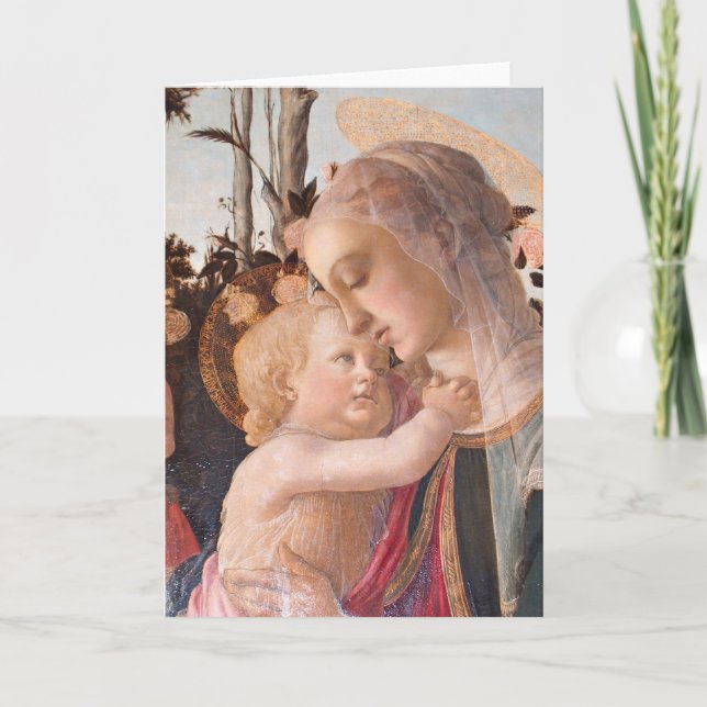 Carte La Vierge et l'enfant d'Alessandro Botticelli (Devant)