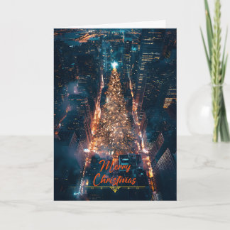 Carte La ville à Noël
