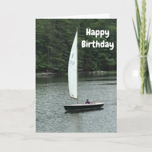 CARTE ***LA VOILE À COUPS DE CHEVAL*** JOUR D'ANNIVERSAI