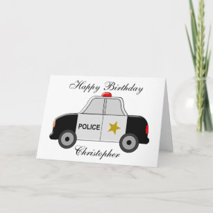 Invitations Faire Part Cartes Anniversaire Policiers Zazzle Ca