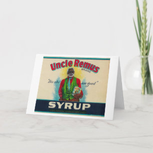 Carte Label du sirop Oncle Remus Cairo, GA