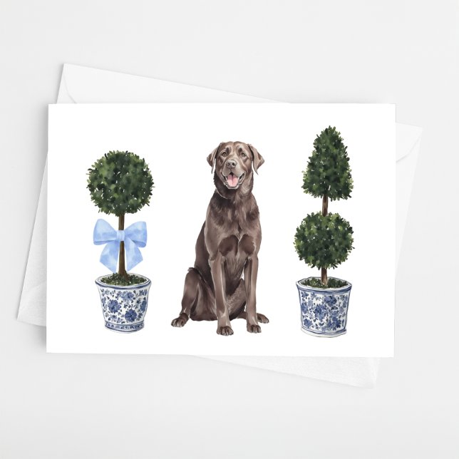Carte Laboratoire - Chocolat Aquarelle Chien Chien Chien (Créateur téléchargé)