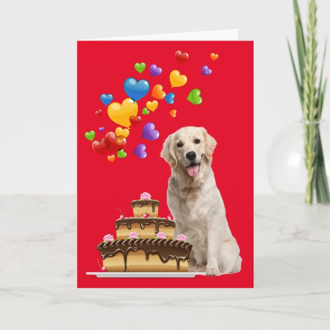 Carte Laboratoire Jaune Et Gâteau Joyeux Anniversaire (Devant)