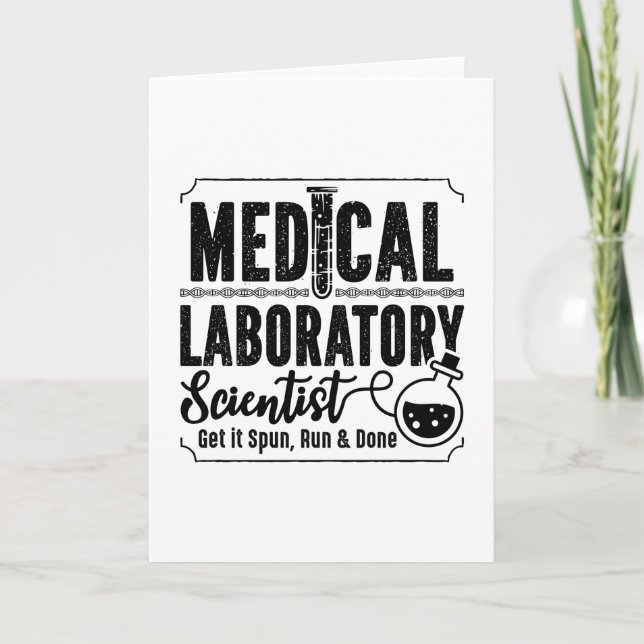 Carte Laboratoire Technician Medical Laboratory Scientis (Devant)
