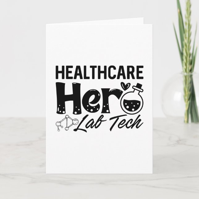 Carte Laboratory Technician Healthcare Hero Lab Tech (Devant)