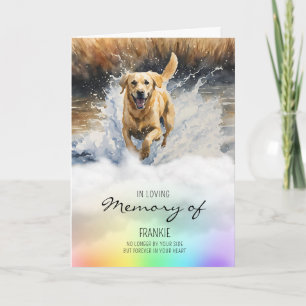 Carte Labrador aquarelle chien de chien perte sympathie