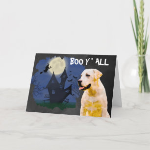 Carte Labrador Halloween effrayant