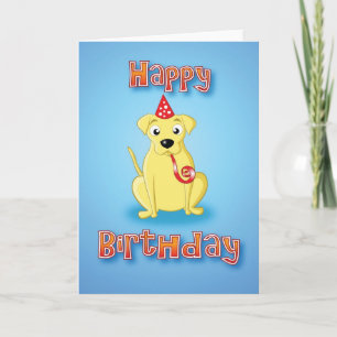 Carte Labrador - hat&whistle - joyeux anniversaire