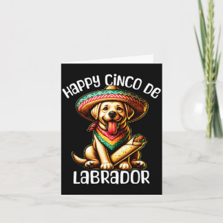 Carte Labrador heureux cinq de mayo 