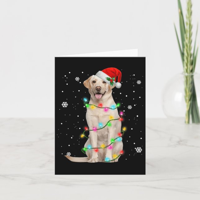 Carte Labrador Retriever Chiens Arbre Chandail de Noël X (Devant)