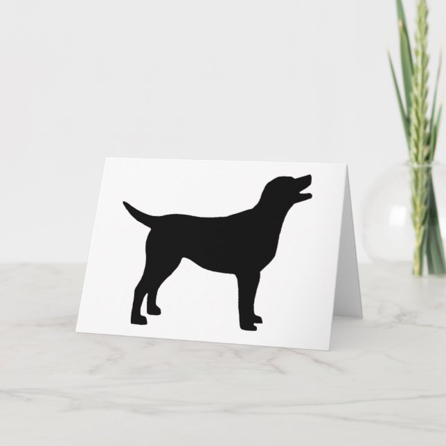 Carte Labrador Retriever (noir) (Devant)