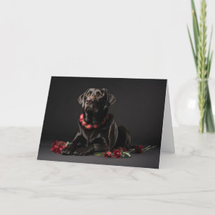 Carte Labrador Retriever Valentine's Day
