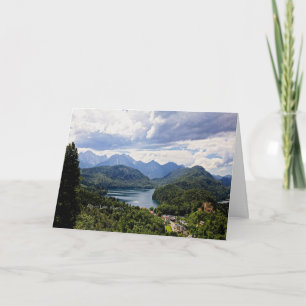 Carte Lac Alpsee, Bavière, Allemagne