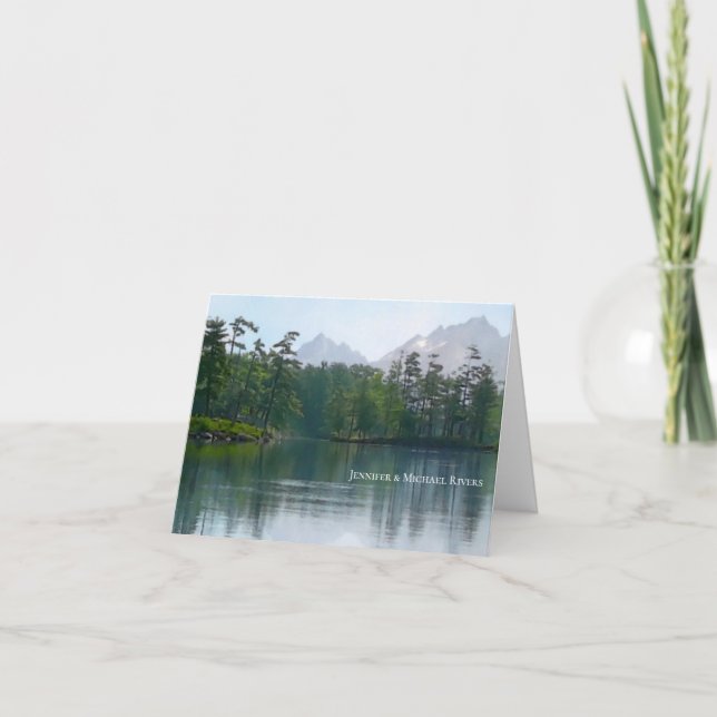 Carte Lac dans le paysage rustique de nature de (Devant)