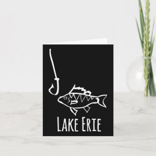 Carte Lac Érié Pennysylvanie Pêche Poisson Hoche Perch T