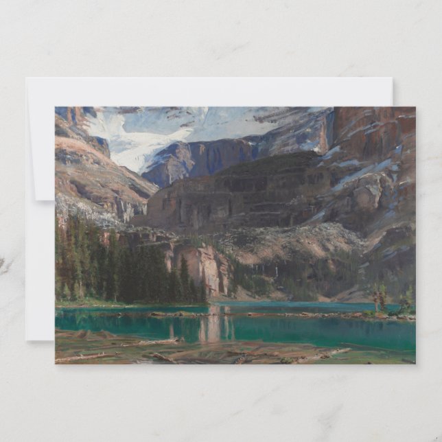 Carte Lac O'Hara par John Singer Sargent, Art victorien (Devant)