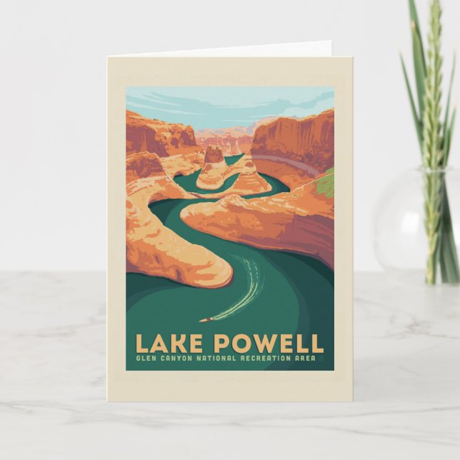 Carte Lac Powell | Arizona et Utah (Devant)