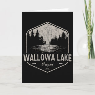 Carte Lac Wallowa Oregon Plein air Vintage