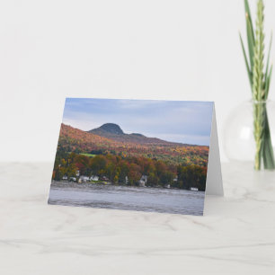 Carte Lac Willoughby, Vermont, en automne