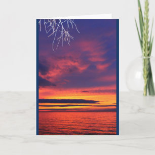 Carte Lac Winnebago Coucher du soleil n'importe quelle o