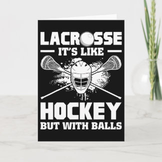 Carte Lacrosse C'est Comme Le Hockey Mais Avec Un Joueur